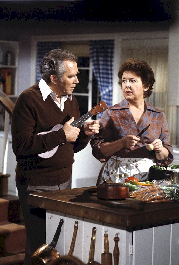 Image Credits: Getty Images / Walt Disney Television | Sada Lawrence as Kate, and James Broderick as Doug, in the sitcom "Family".