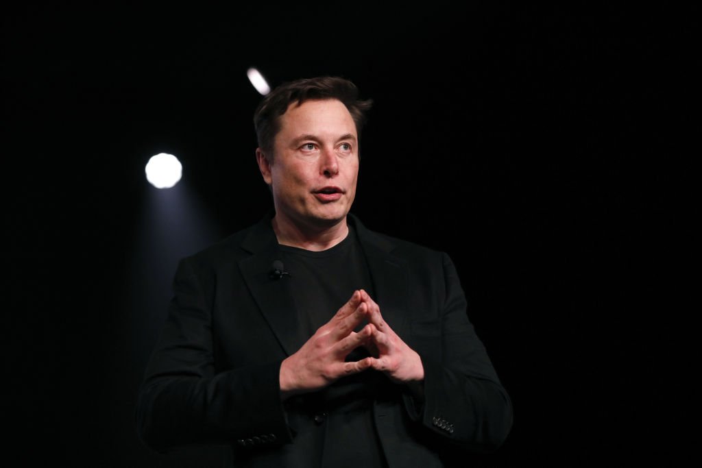 Image Credit: Getty Images / Elon Musk, co-founder and chief executive officer of Tesla Inc during an unveiling event in Hawthorne, California, U.S., on Friday, March 15, 2019.