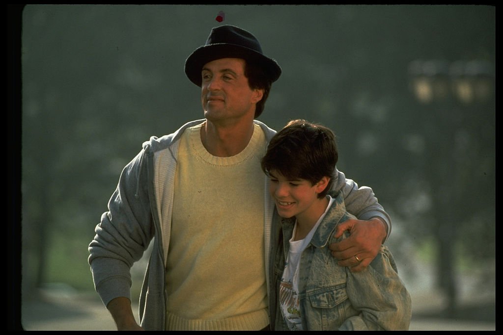 Image Source: Getty Images/The LIFE Images Collection via Getty Images/John Bryson | Still of Sylvester and Sage Stallone in Rocky V