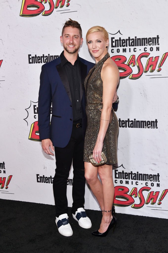 Image Source: Getty Images/C Flanigan /Katie Cassidy (R) and Matthew Rodgers at Entertainment Weekly's annual Comic-Con party in celebration of Comic-Con 2017