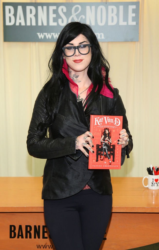 Image Credits: Getty Images / Mike Coppola / FilmMagic | Television personality/tatoo artist Kat Von D promotes her new book "The Tattoo Chronicles" at Barnes & Noble, 5th Avenue on October 26, 2010 in New York City. Image Credits: Getty Images / Mike Coppola / FilmMagic | Television personality/tatoo artist Kat Von D promotes her new book "The Tattoo Chronicles" at Barnes & Noble, 5th Avenue on October 26, 2010 in New York City.