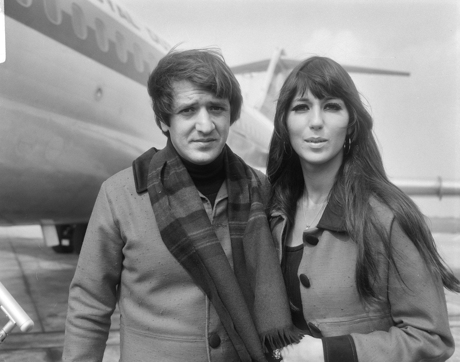 Image Source: Wikimedia Commons/Public Domain/Joop van Bilsen/Sonny & Cher leave the Netherlands. Schiphol Airport, 1 Sept. 1966 Image Source: Wikimedia Commons/Public Domain/Joop van Bilsen/Sonny & Cher leave the Netherlands. Schiphol Airport, 1 Sept. 1966