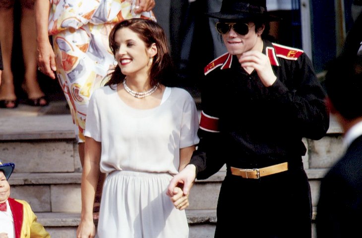 Image Credit: Getty Images / Michael Jackson with Lisa Marie Presley in Budapest.