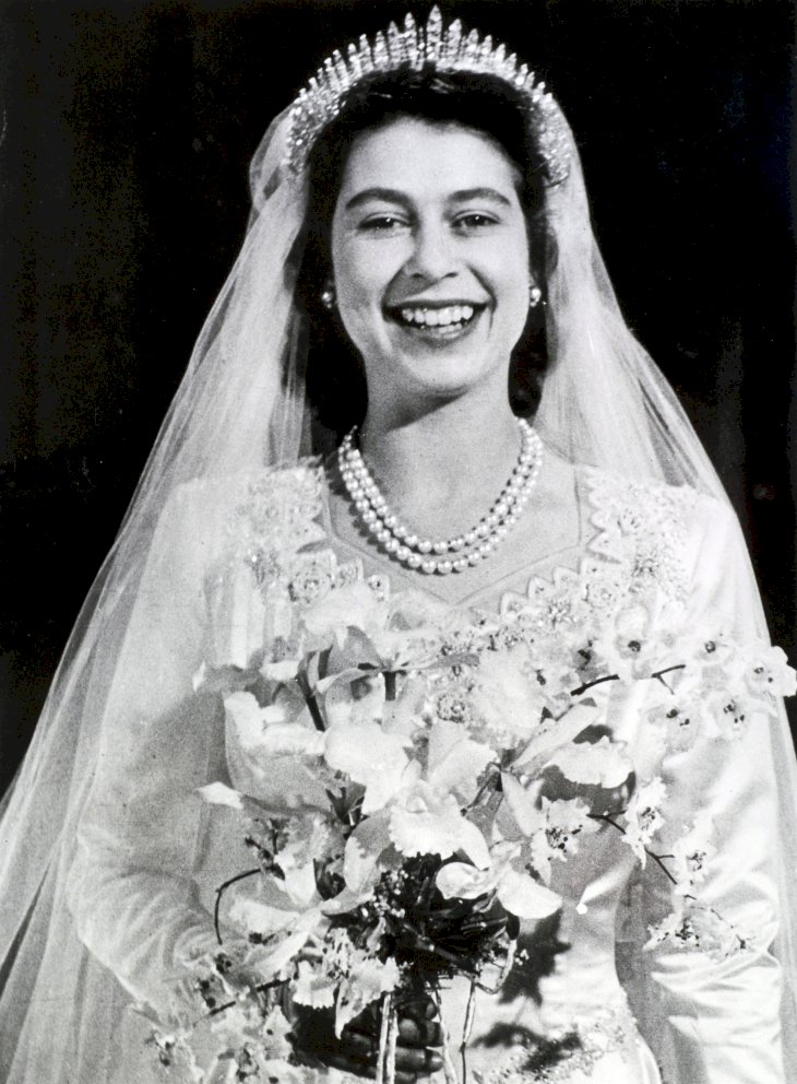 Image Credit: Getty Images / Queen Elizabeth II on her wedding day.