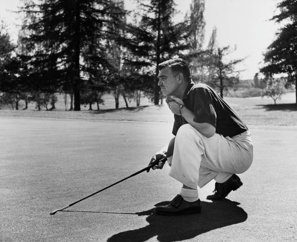 Image Credit: Getty Images / Actor Clark Gable also called The King of Hollywood poses for a picture while playing golf. Image Credit: Getty Images / Actor Clark Gable also called The King of Hollywood poses for a picture while playing golf.