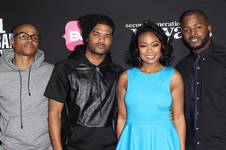 Image Credits: Getty Images / Maury Phillips / WireImage | George O. Gore, Damien Dante Wayans, Tatyana Ali and Graig Wayans attend BET Networks premiere screenings of "Real Husbands of Hollywood" and "Second Generation Wayans" at Regal Cinemas L.A. Live on January 8, 2013 in Los Angeles, California. Image Credits: Getty Images / Maury Phillips / WireImage | George O. Gore, Damien Dante Wayans, Tatyana Ali and Graig Wayans attend BET Networks premiere screenings of "Real Husbands of Hollywood" and "Second Generation Wayans" at Regal Cinemas L.A. Live on January 8, 2013 in Los Angeles, California.