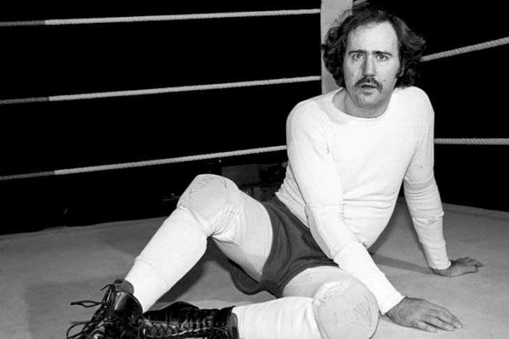 Image Credits: Getty Images / Andy Kaufman at a rehearsal for 'Teaneck Tanzi: The Venus Flytrap' Image Credits: Getty Images / Andy Kaufman at a rehearsal for 'Teaneck Tanzi: The Venus Flytrap'