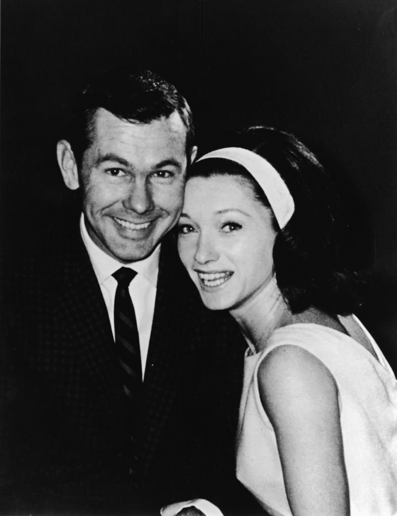 Image Credits: Getty Images / Hulton Archive | American talk show host and comedian Johnny Carson (1925 - 2005) and his second wife Joanne Copeland, mid 1960s.