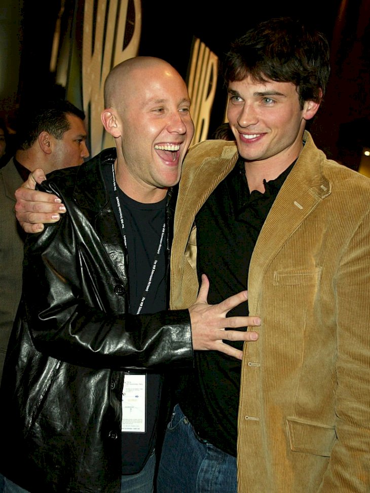 Image Credits: Getty Images / Kevin Winter / ImageDirect | Michael Rosenbaum and Tom Welling, "Smallville", at "The WB 2003 Winter TCA Tour Party" at Hollywood and Highland in Los Angeles, Ca. Saturday, Jan. 11, 2003.