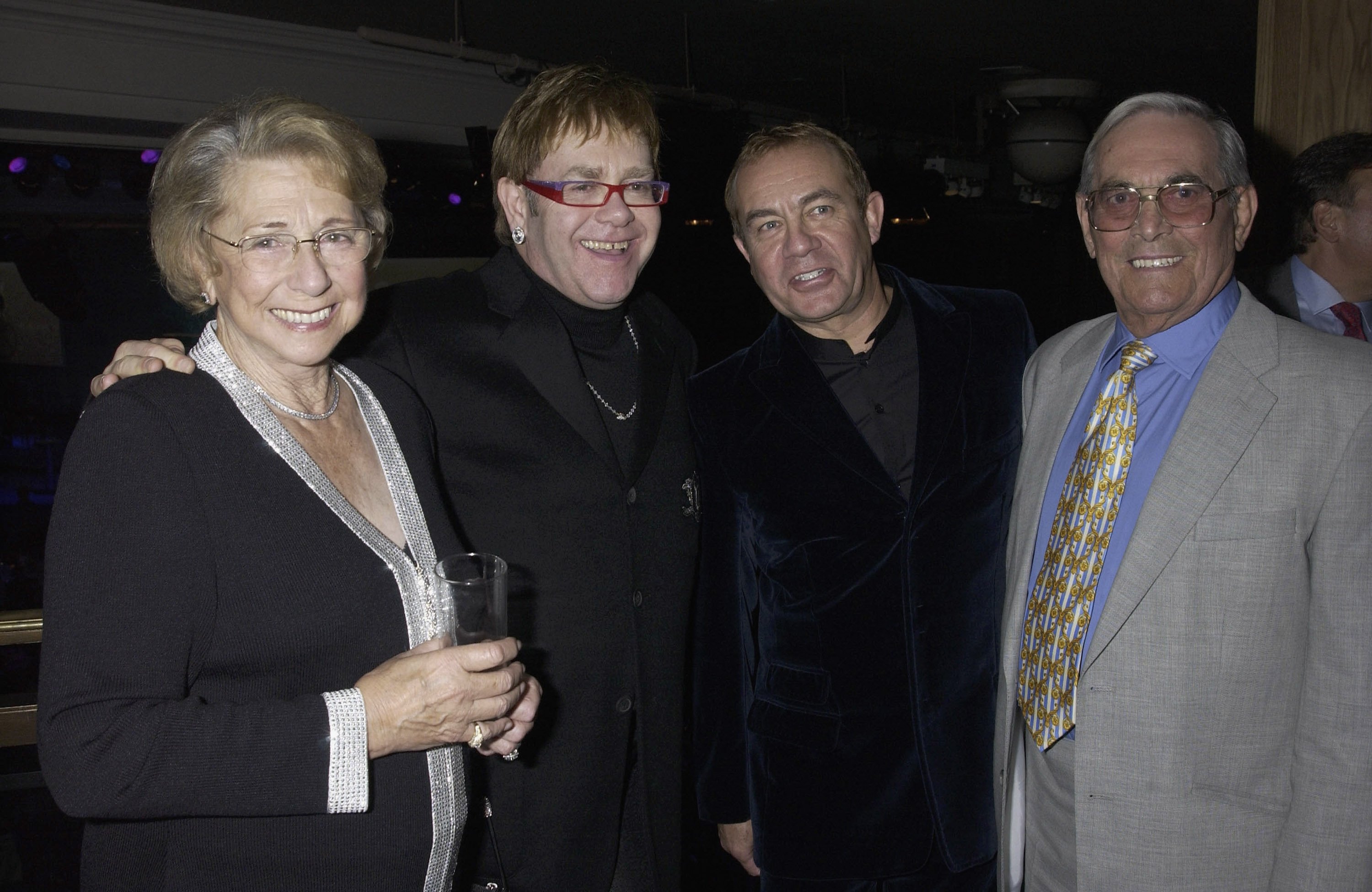 Image Credits: Getty Images / Elton John is pictured amongst some of his guests.