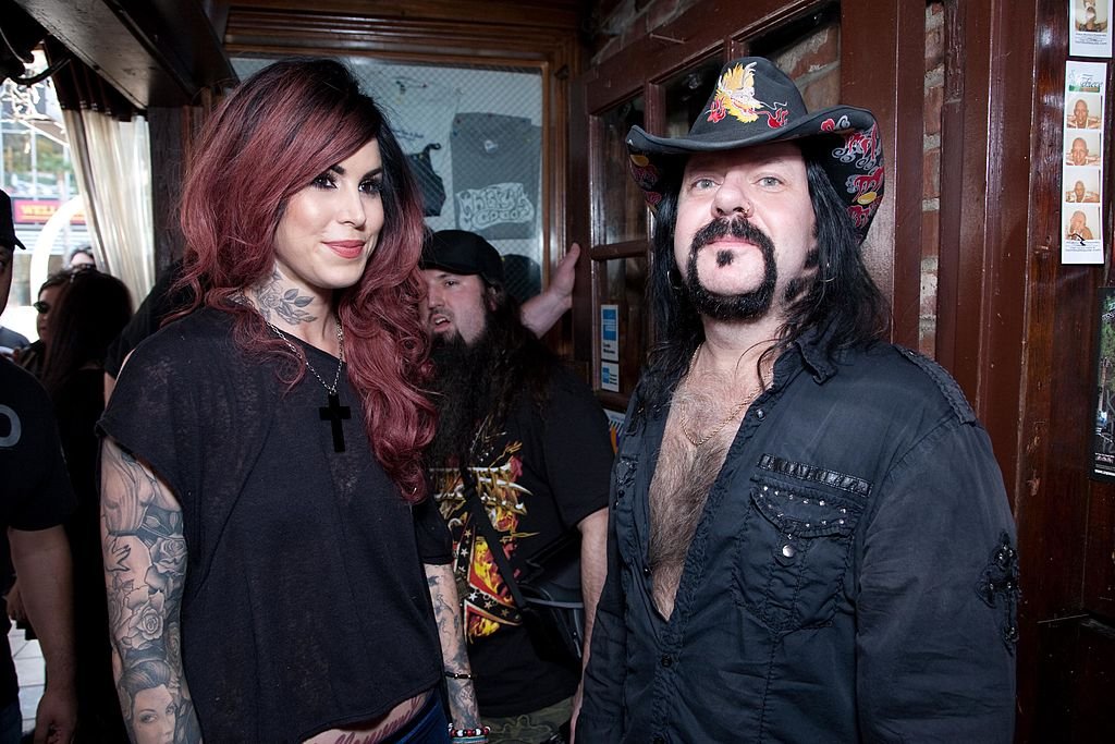 Image Credits: Getty Images / Tiffany Rose / WireImage | Kat Von D of LA Ink and Vinnie Paul of Pantera attend the 2nd Annual Golden Gods Awards Nominees and Press Conference at The Rainbow Bar and Grill on February 17, 2010 in Los Angeles, California. Image Credits: Getty Images / Tiffany Rose / WireImage | Kat Von D of LA Ink and Vinnie Paul of Pantera attend the 2nd Annual Golden Gods Awards Nominees and Press Conference at The Rainbow Bar and Grill on February 17, 2010 in Los Angeles, California.