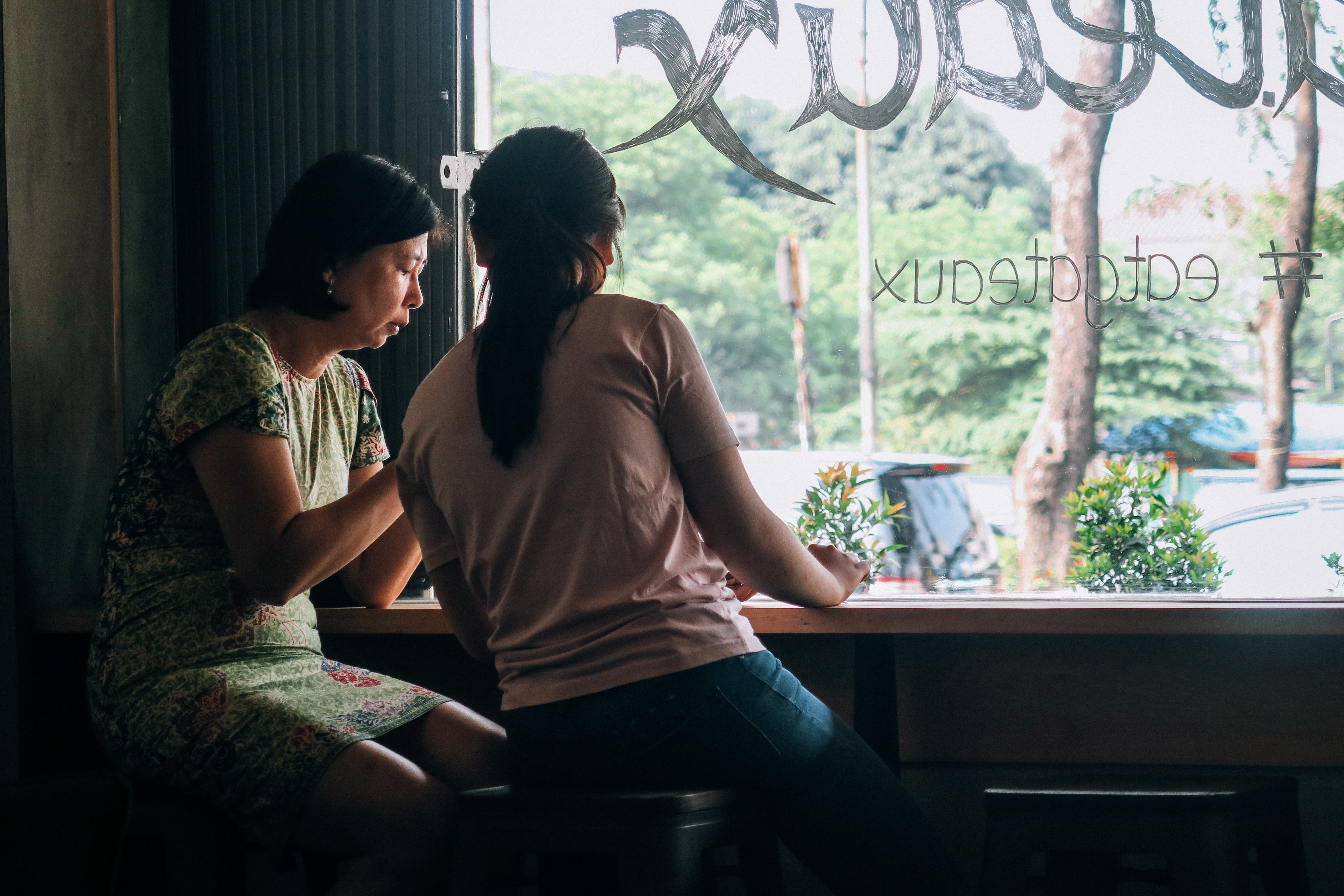 Mother and daughter having a heart to heart | Photo by Farrel Nobel on Unsplash