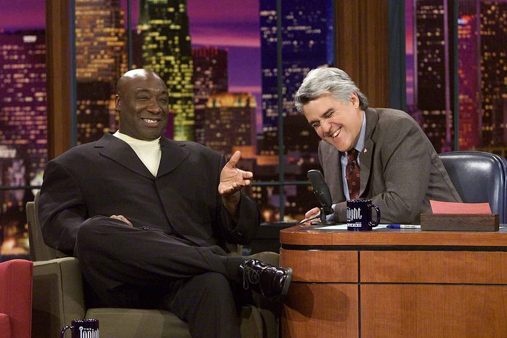 Image Credit: Getty Images / Actor Michael Clarke Duncan during an interview with host Jay Leno on April 17, 2002. Image Credit: Getty Images / Actor Michael Clarke Duncan during an interview with host Jay Leno on April 17, 2002.