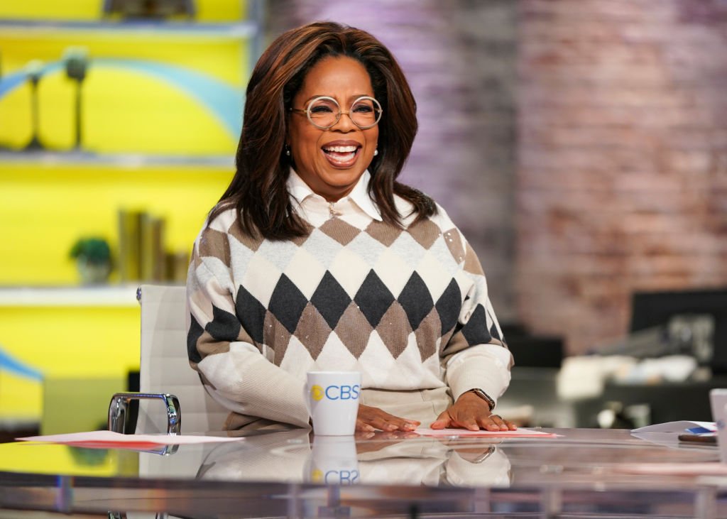 Image Credit: Getty Images / CBS This Morning Co-Anchors Gayle King, Anthony Mason, and Tony Dokoupil interview Oprah on her new Book Club Selection, "Olive, Again" with author Elizabeth Strout.