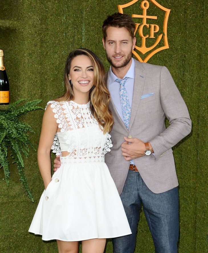 Image Credit: Getty Images / Actors, Chrishell Stause and Justin Hartley at an event.