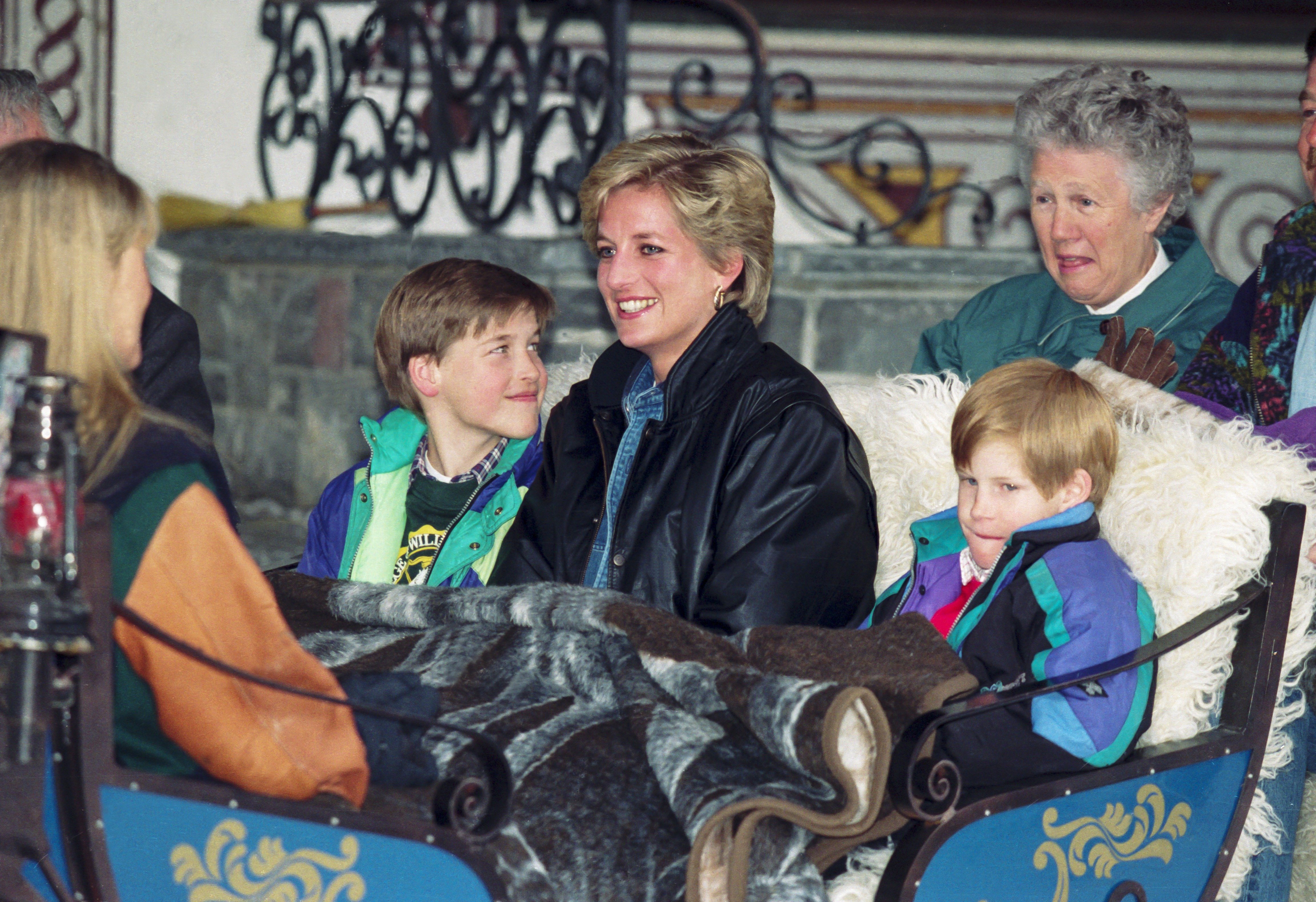Image Credits: Getty Images | Princess Diana Pictured Spending Quality Time With Her Sons, William (left) And Harry (right)