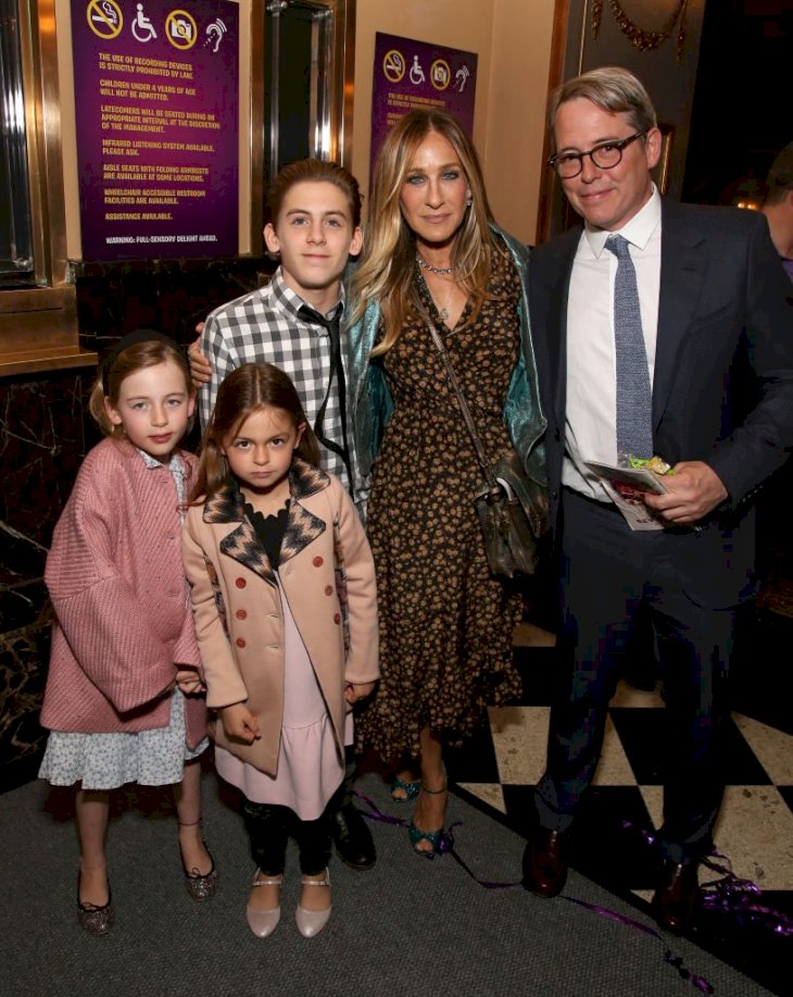 Image Credits: Getty Images / Walter McBride / WireImage | Tabitha Broderick, Marion Loretta Broderick, James Wilkie Broderick, Sarah Jessica Parker and Matthew Broderick attending the Broadway Opening Performance After Party for 'Charlie and the Chocolate Factory' at the Pier 60 on April 23, 2017 in New York City. Image Credits: Getty Images / Walter McBride / WireImage | Tabitha Broderick, Marion Loretta Broderick, James Wilkie Broderick, Sarah Jessica Parker and Matthew Broderick attending the Broadway Opening Performance After Party for 'Charlie and the Chocolate Factory' at the Pier 60 on April 23, 2017 in New York City.