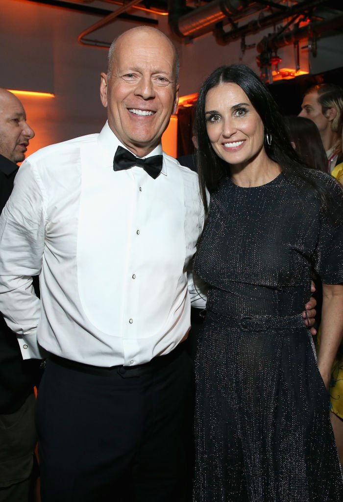 Image Source: Getty Images/Phil Faraone/VMN18/Bruce Willis and Demi Moore attend the after party for the Comedy Central Roast of Bruce Willis at NeueHouse on July 14, 2018 in Los Angeles, California