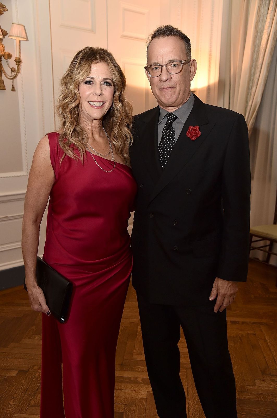 Image Credit: Getty Images / Rita Wilson and Tom Hanks attend the 2018 American Friends of Blerancourt Dinner, 2018.