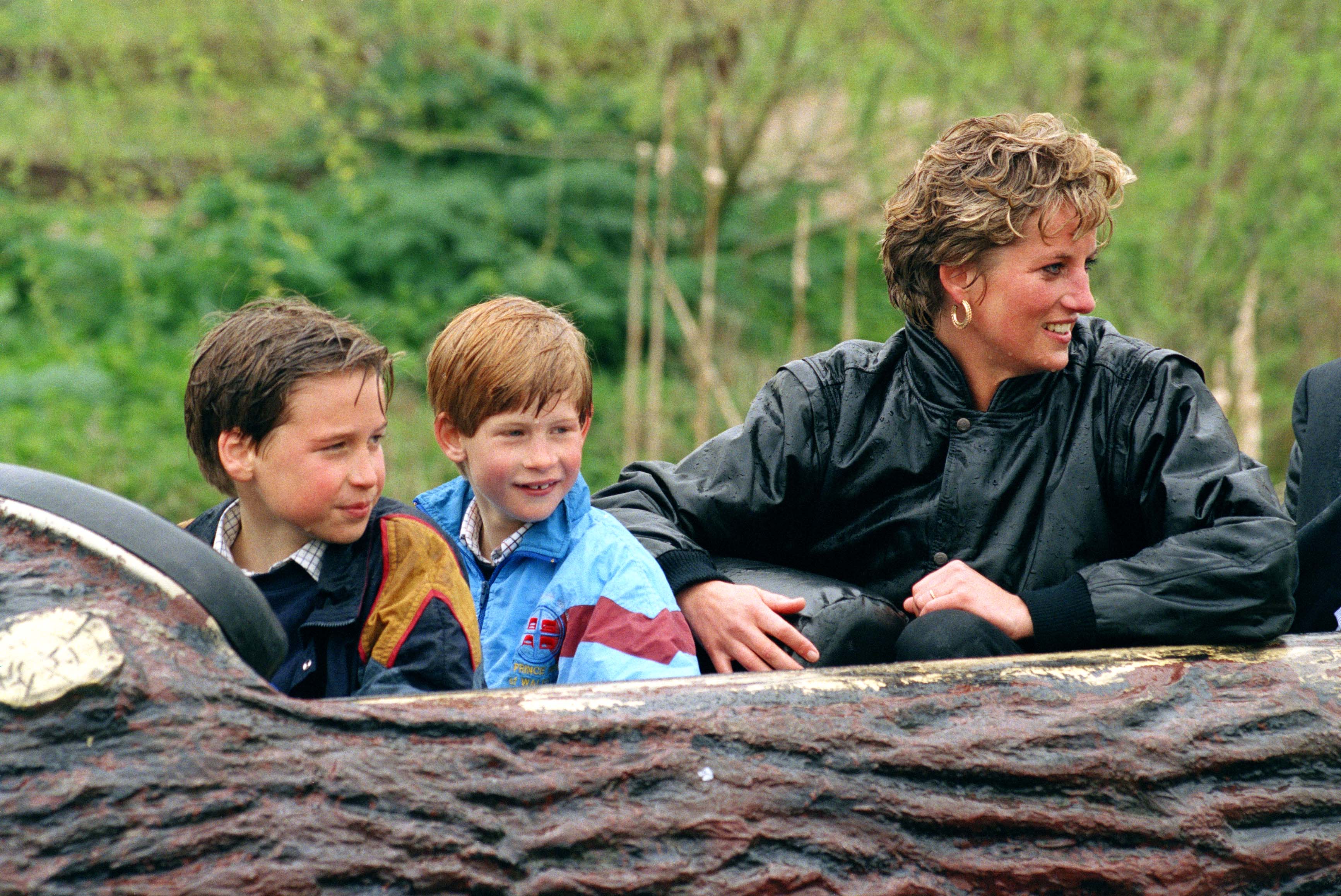 Image Credits: Getty Images | Princess Diana Enjoys Theme Park Ride With William and Harry