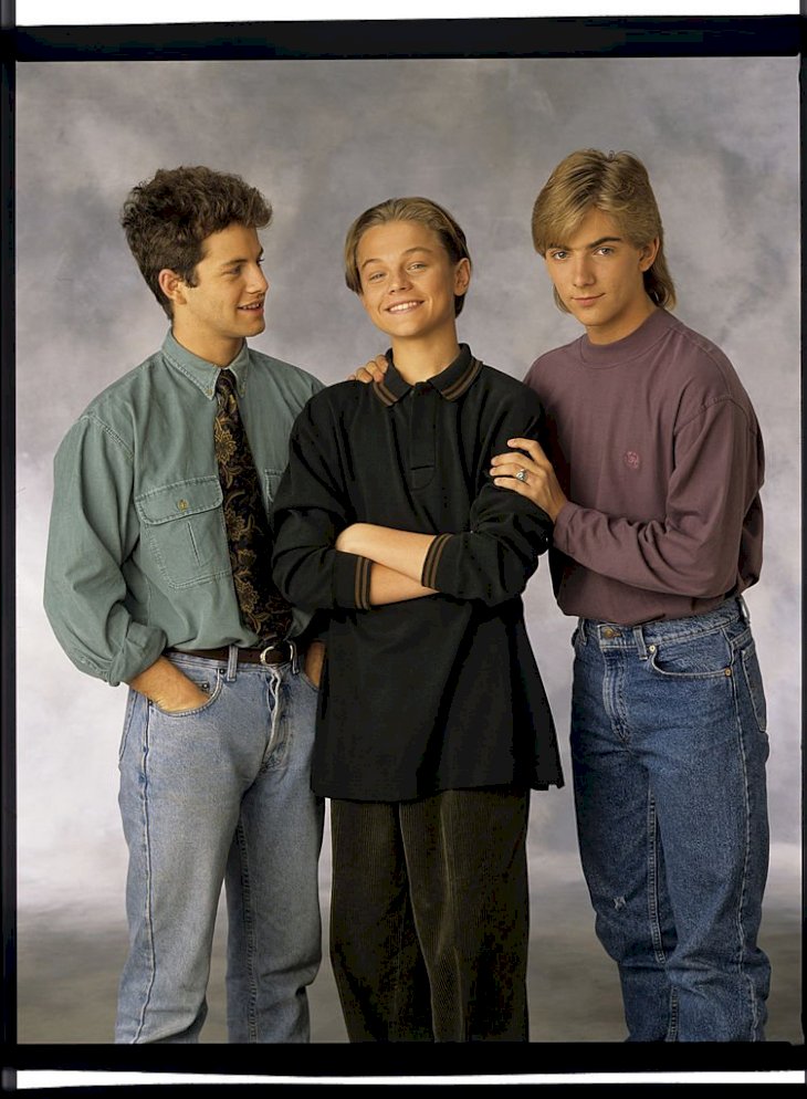 Image Credits: Getty Images / Walt Disney Television | Actors Kirk Cameron, Leonardo DiCaprio, and Jeremy Miller.