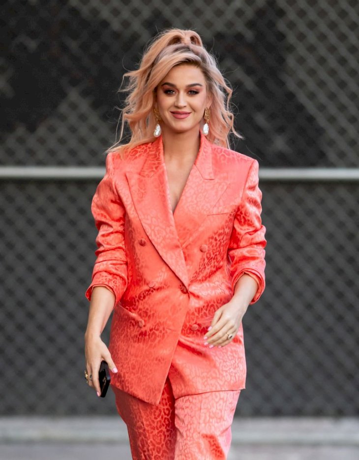 Image Credits: Getty Images / RB / Bauer-Griffin / GC Images | Katy Perry is seen at 'Jimmy Kimmel Live' on February 12, 2020 in Los Angeles, California.
