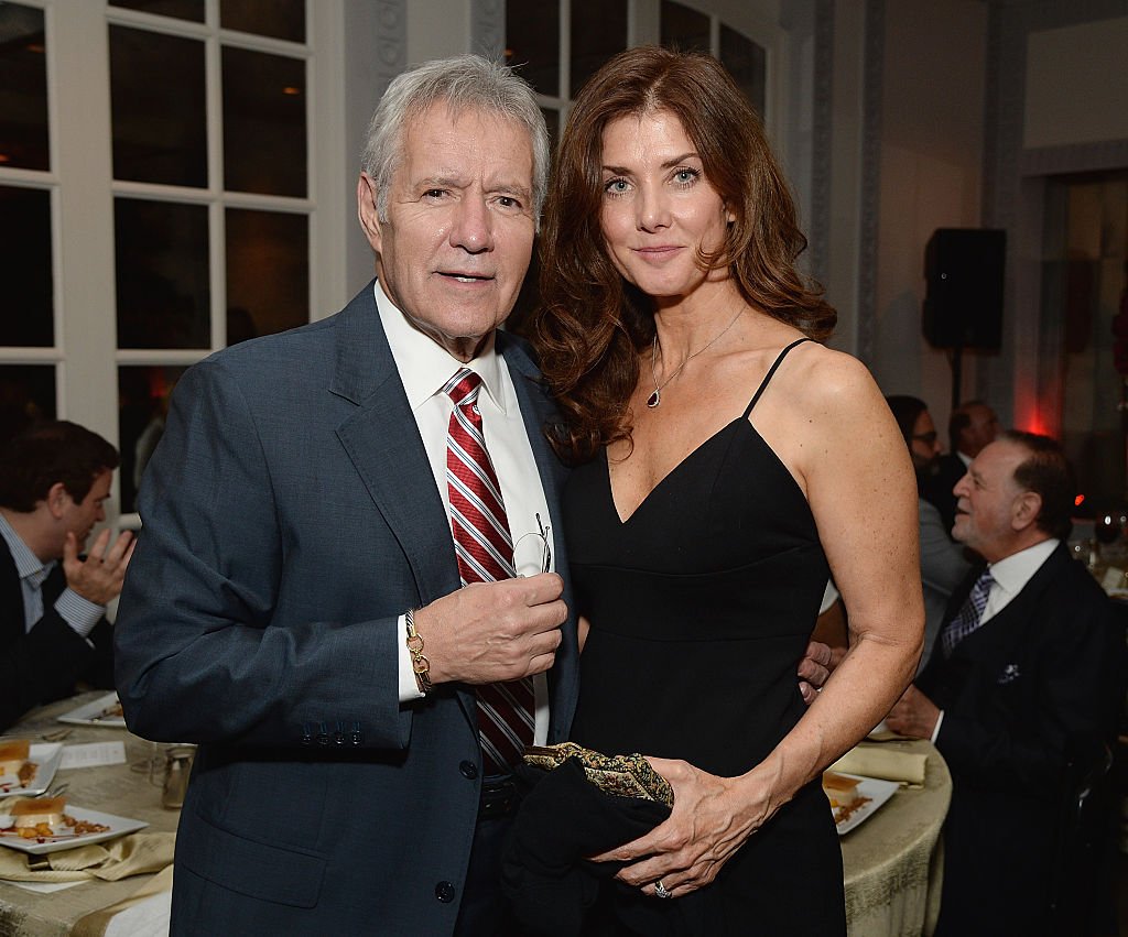 Image Credit: Getty Images / TV host Alex Trebek (L) and Jean Currivan Trebek attend the celebratory dinner after the special tribute to Sophia Loren during the AFI FEST 2014 presented by Audi at Dolby Theatre on November 12, 2014 in Hollywood.