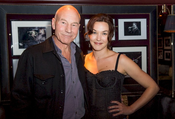Image Credit: Getty Images/Getty Images For Sunny Ozell/Samir Hussein | Sunny Ozell and boyfriend Sir Patrick Stewart pose at Ronnie Scott's Jazz Bar