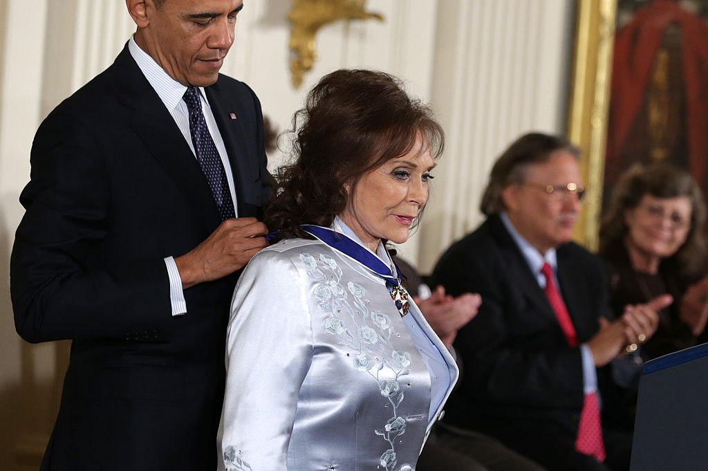 Image Credit: Getty Images / The Presidential Medal of Freedom is awarded to country music legend Loretta Lynn.