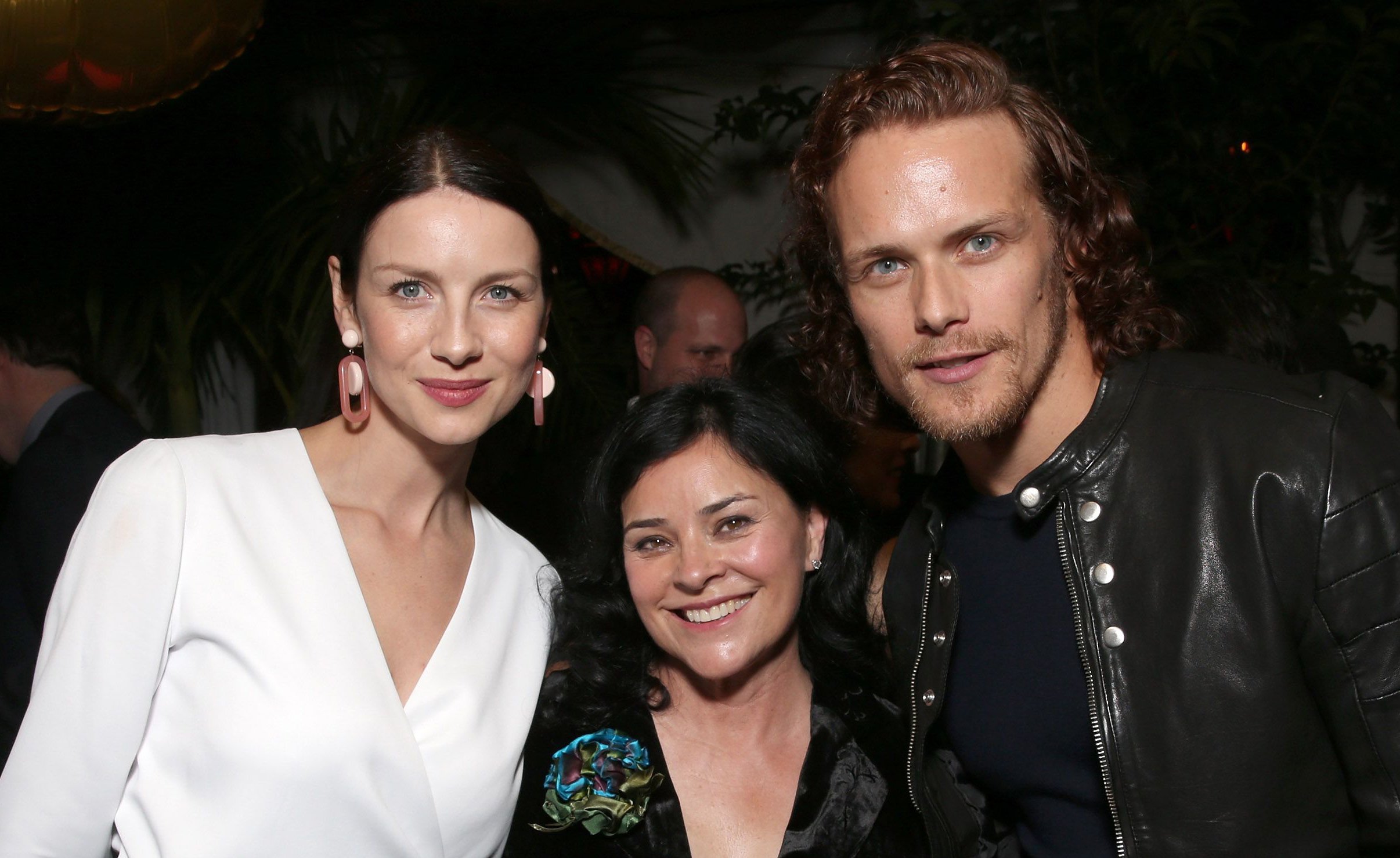 Caitriona Balfe with Diana Gabaldon and Sam Heughan / Photo: Getty Images