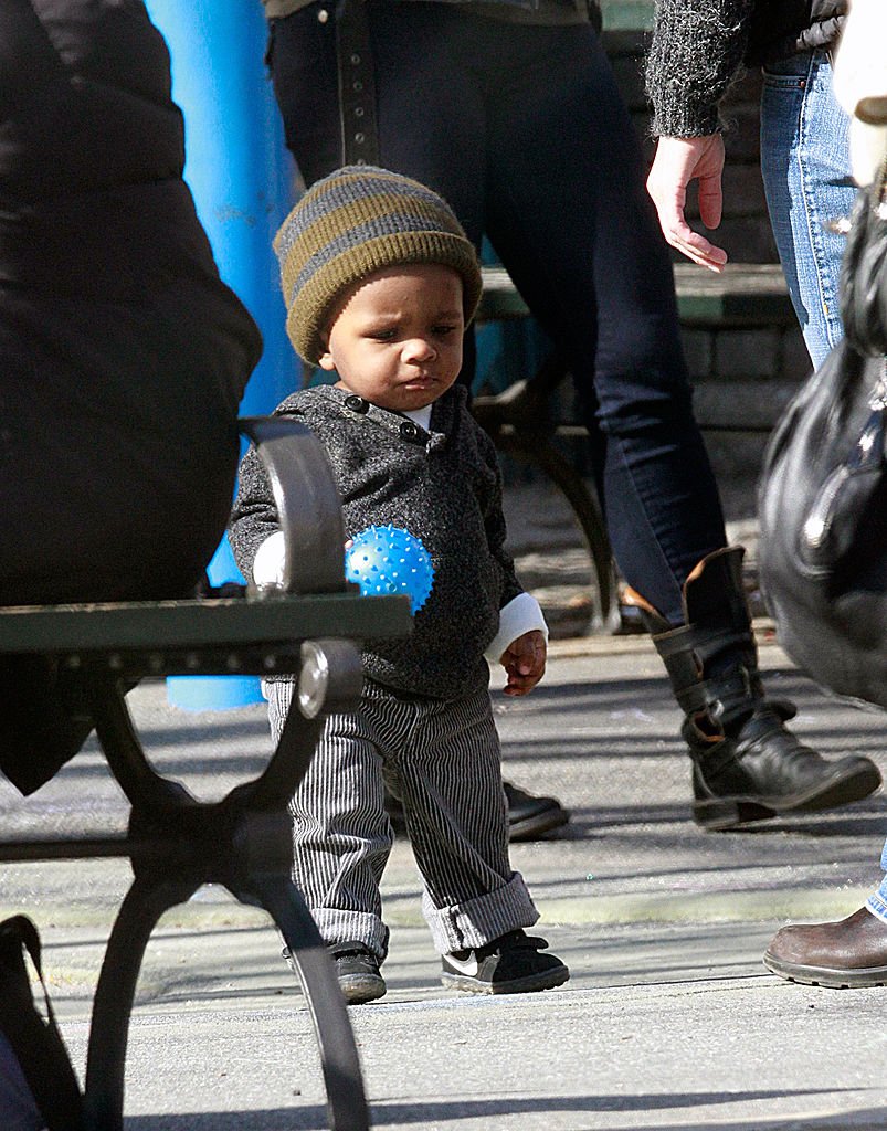 Image Credits: Getty Images / Marcel Thomas / FilmMagic | Actress Sandra Bullock's son Louis Bullock is seen on the streets of Manhattan on March 20, 2011 in New York City.