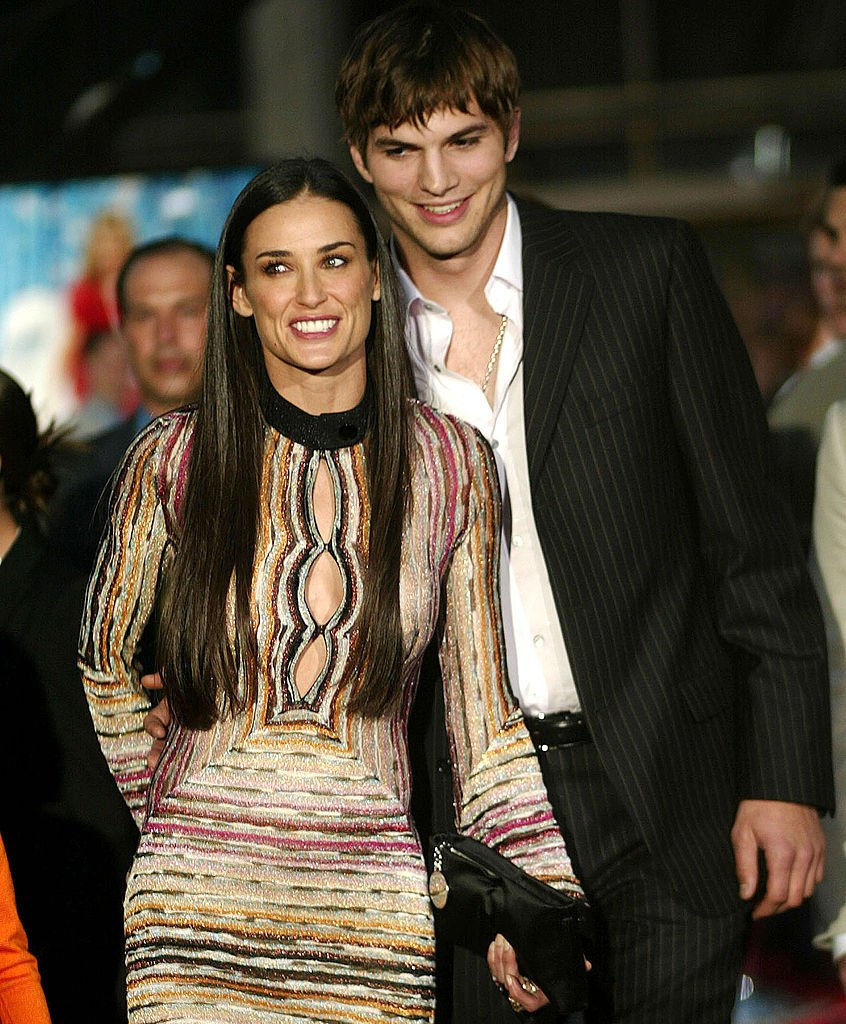 Image Credits: Getty Images / Chris Polk / FilmMagic | Demi Moore and Ashton Kutcher during Premiere of "Charlie's Angels: Full Throttle" at Grauman's Chinese Theatre in Hollywood, California, United States.