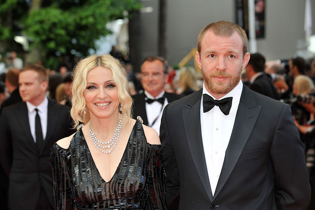 Image Credit: Getty Images / Singer Madonna and husband Guy Ritchie attend the premiere of "Che" during the 61st Cannes Film Festival.