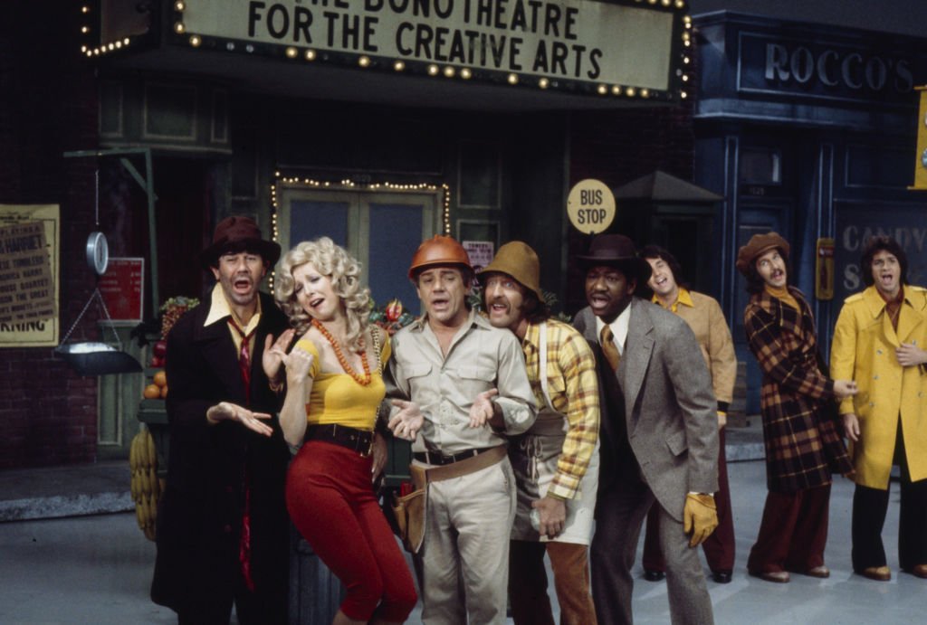 Image Credits: Getty Images / Walt Disney Television | Teri Garr, Freeman King, Brett Hudson, Mark Hudson, Bill Hudson, the Hudson Brothers appearing in sketch on the ABC tv series 'The Sonny Comedy Revue'.