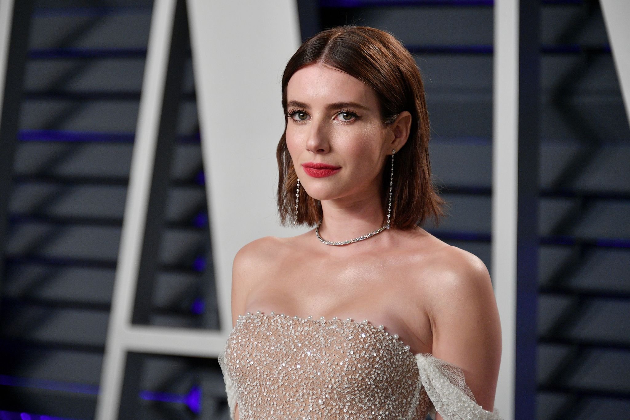 Emma Roberts attends the 2019 Vanity Fair Oscar Party / Getty Images