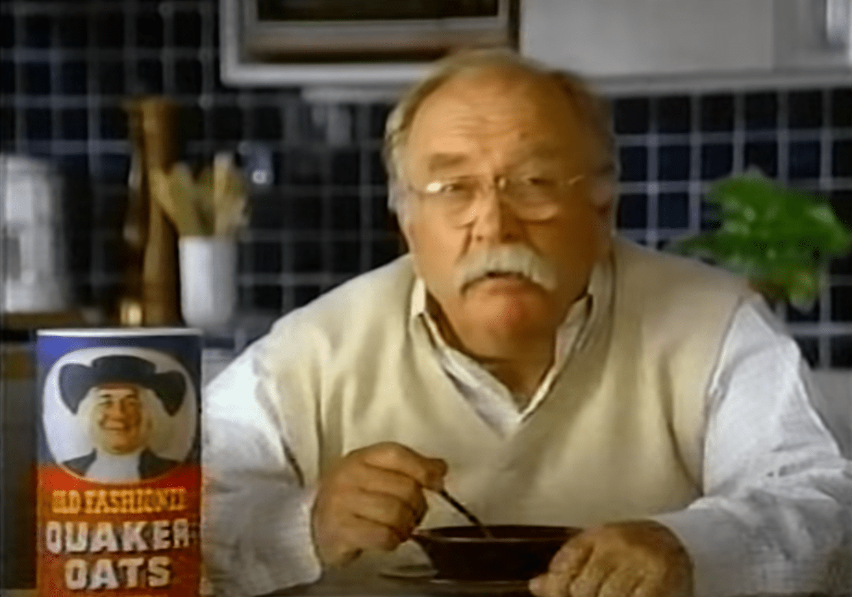 Image Source: Youtube/Cherry French| Wilford in a Quaker Oats commercial Image Source: Youtube/Cherry French| Wilford in a Quaker Oats commercial