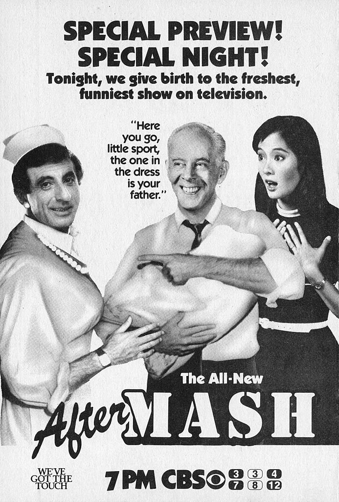Image Credits: Getty Images / CBS | An ad for the situation comedy, After MASH