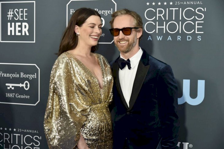 Image Credit: Getty Images/Patrick McMullan/David Crotty | Anne Hathaway Adam Shulman 2020