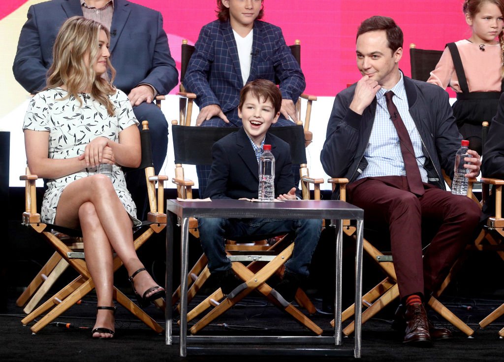 Image Credit: Getty Images / Iain Armitage (L) and Jim Parsons of 'Young Sheldon' speak onstage during the 2017 Summer TCA Tour - CBS Panels held at Various Locations on August 1, 2017 in Los Angeles.