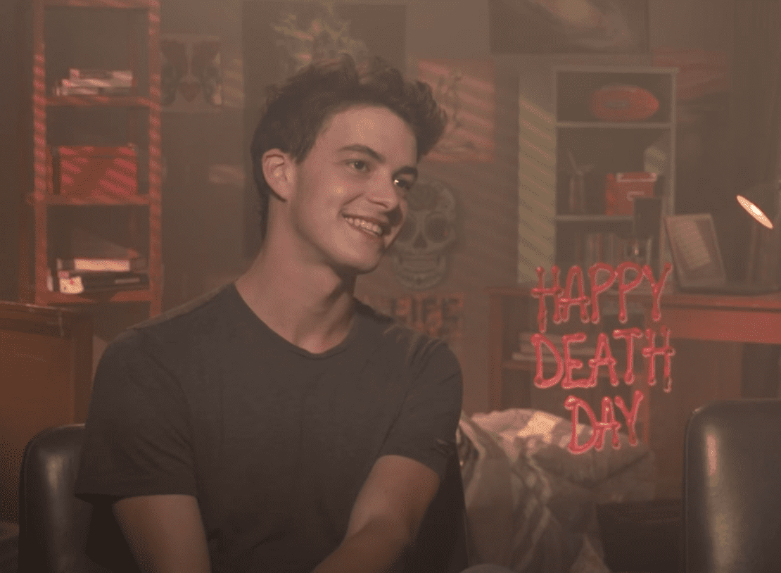 Image Source: Youtub/FilmIsNow Movie Bloopers & Extras| Isreal having an interview about his movie, Happy Death Day Image Source: Youtub/FilmIsNow Movie Bloopers & Extras| Isreal having an interview about his movie, Happy Death Day