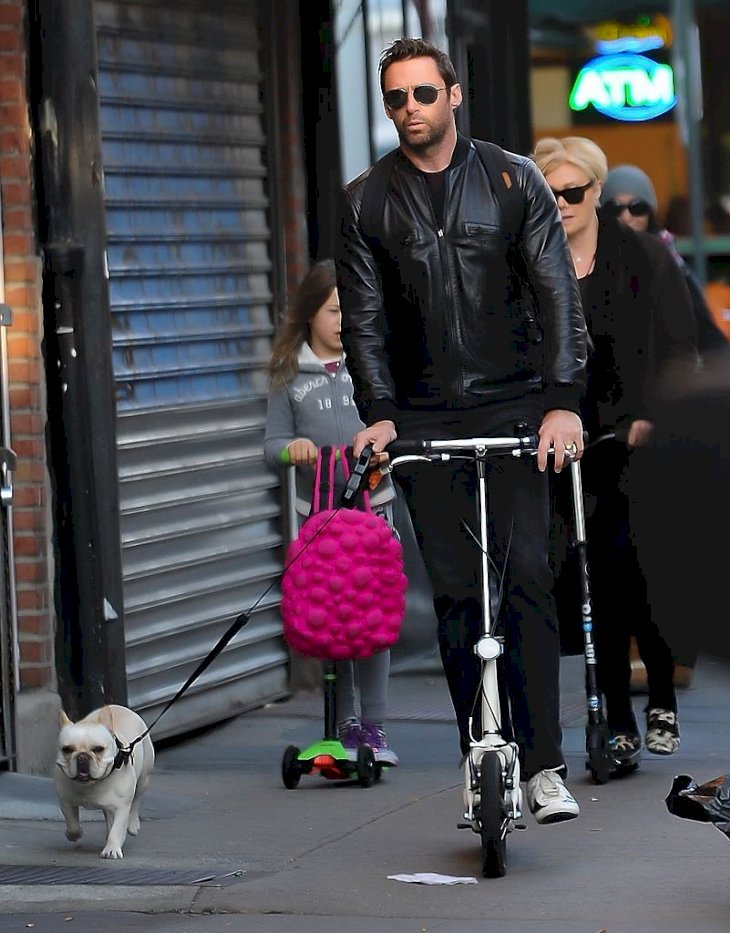 Image Credit: Getty Images / Deborra-lee Furness and Hugh Jackman in New York with their family.