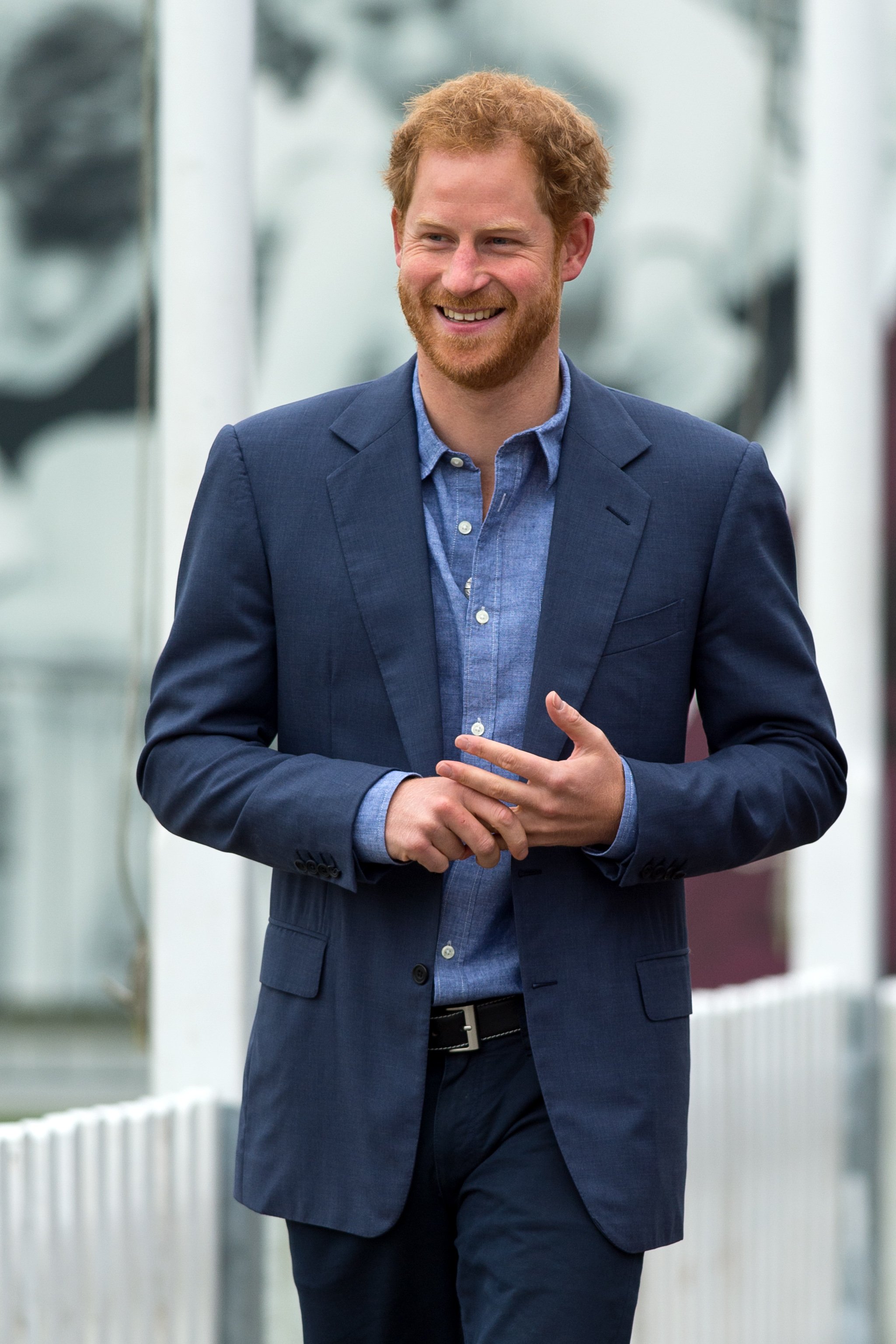 Image Credits: Getty Images / Ben A. Pruchnie | Prince Harry takes part in a training session during a celebration for the expansion of Coach Core at Lord's Cricket Ground on October 7, 2016 in London, England.