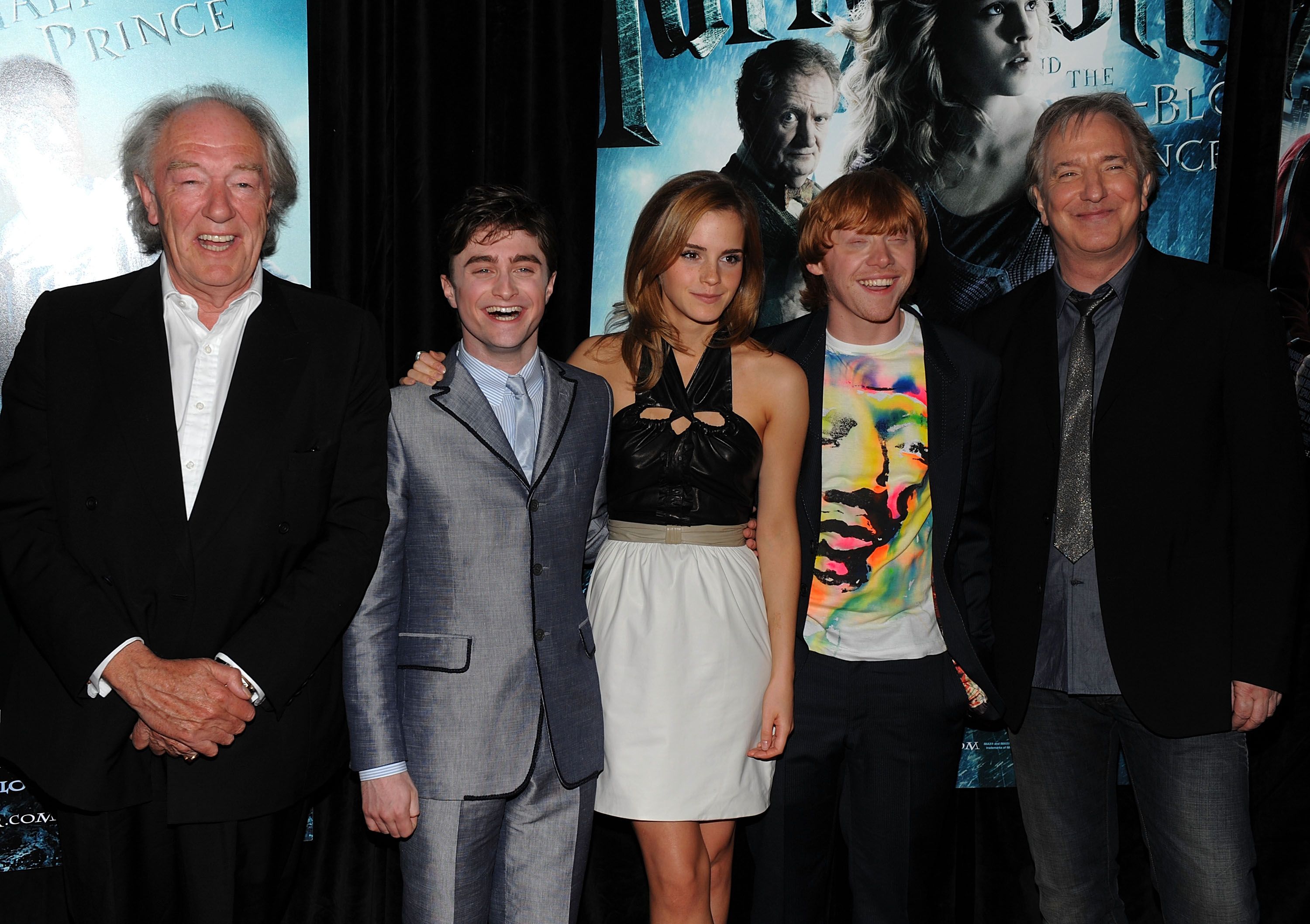 Richard Harris, Daniel Radcliffe, Emma Watson, Rupert Grint, Alan Rickman/Photo:Getty Images