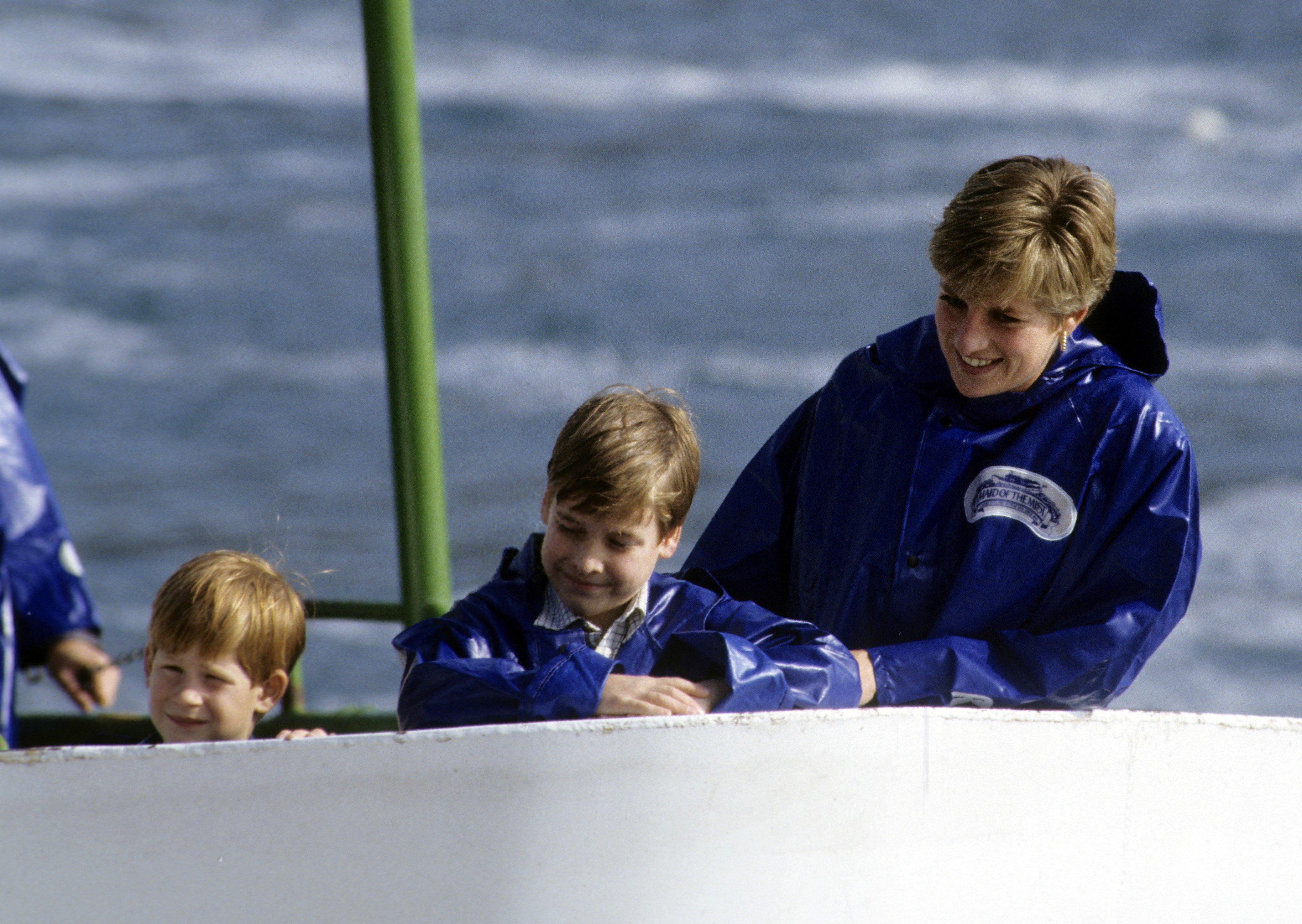 Image Credits: Getty Images | Princess Diana enjoying boat ride with William and Harry