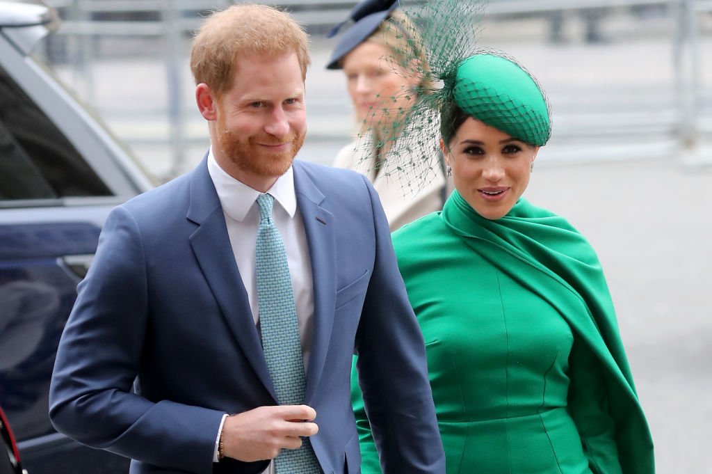 Image Credits: Getty Images / Chris Jackson | Prince Harry, Duke of Sussex and Meghan, Duchess of Sussex meets children as she attends the Commonwealth Day Service 2020 on March 09, 2020 in London, England.
