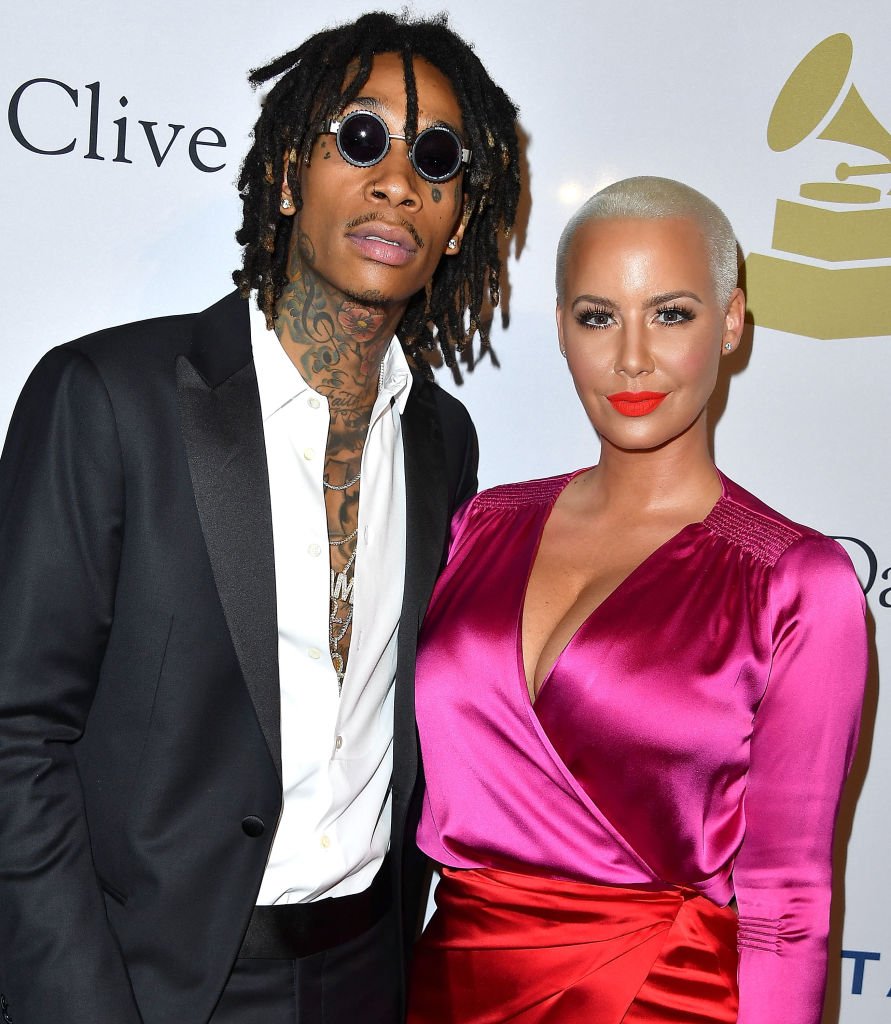 Image Source: Getty Images/WireImage/Steve Granitz | Wiz and Amber at a pre-Grammy Gala Image Source: Getty Images/WireImage/Steve Granitz | Wiz and Amber at a pre-Grammy Gala