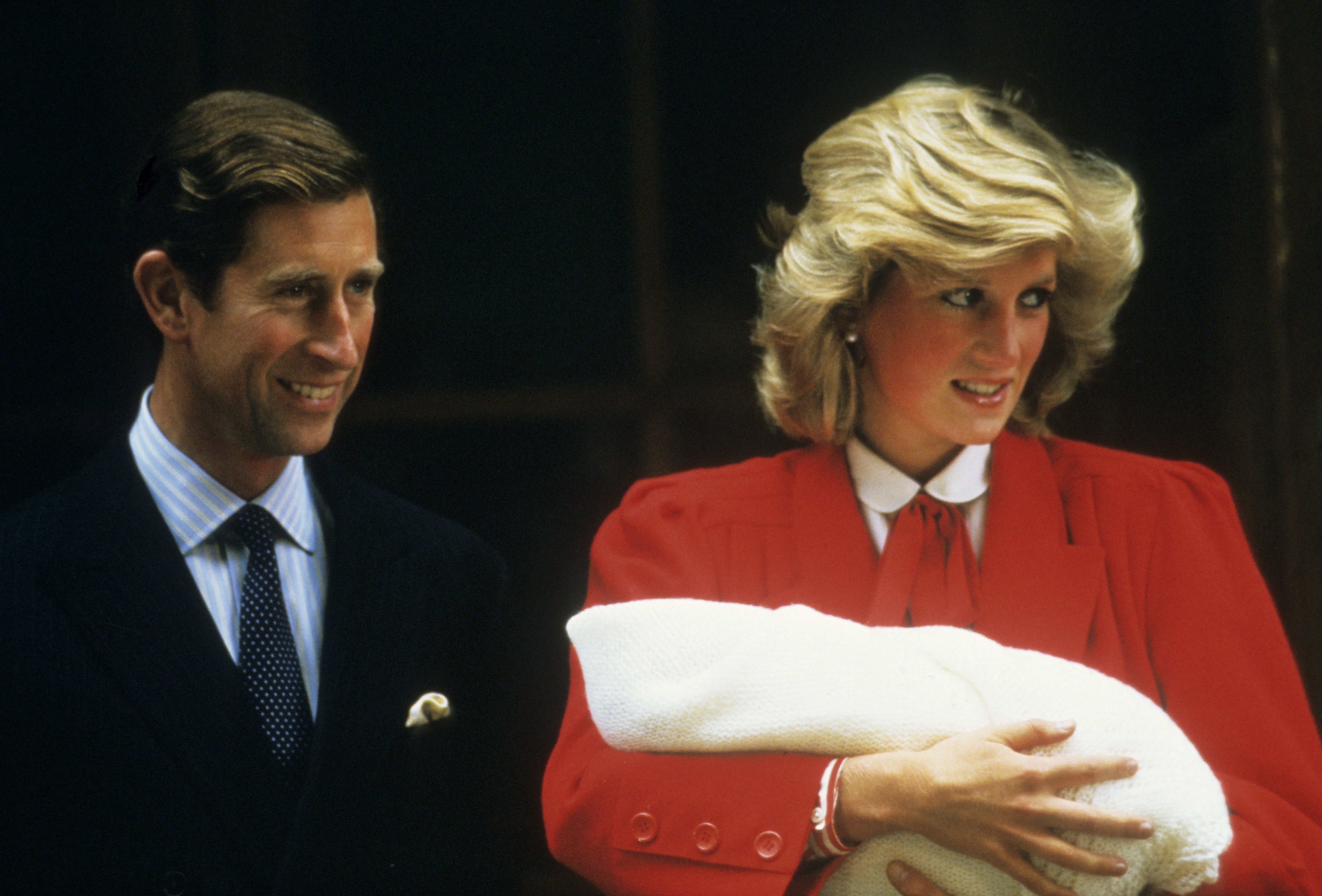 Image Credits: Getty Images | Prince Charles (left), at Princess Diana's First Hospital Delivery