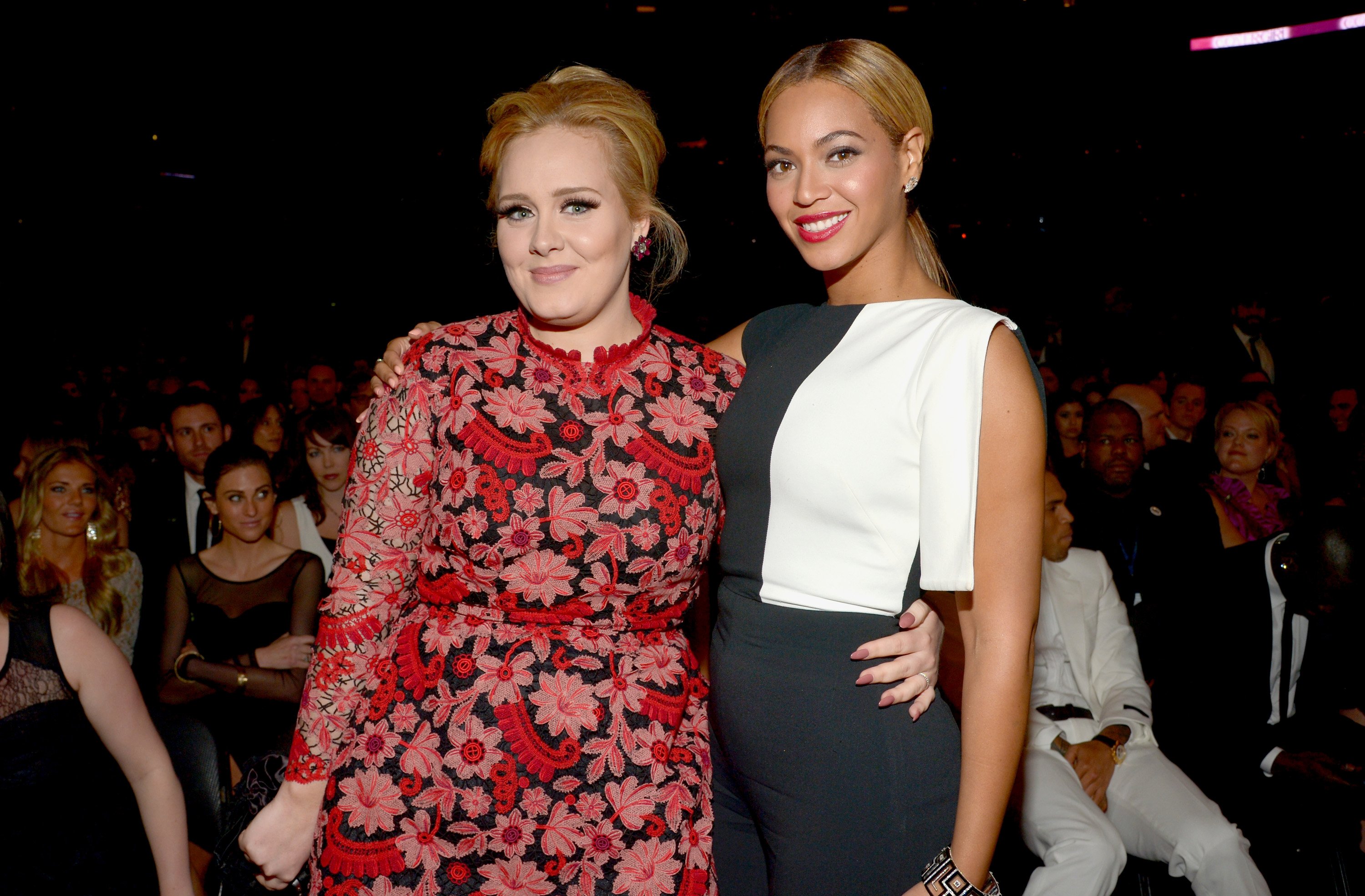 Image Credit: Getty Images / Adele with Beyoncé at an event. Image Credit: Getty Images / Adele with Beyoncé at an event.
