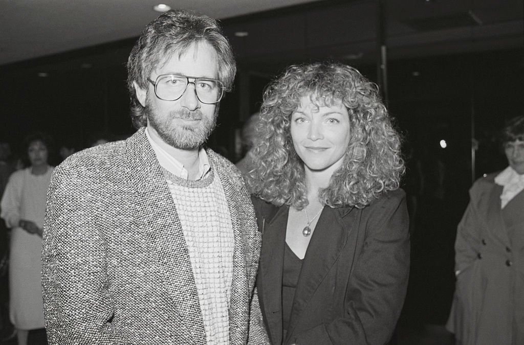Image Credit: Getty Images / Actress Amy Irving and husband Steven Spielberg, film director, stand together at the premier of Irving's miniseries, "Anastasia: The Mystery of Anna", on December 3, 1986.