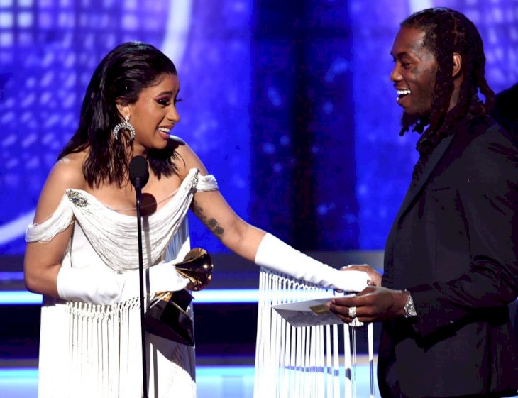 Image Credit: Getty Images / Singer and rapper, Cardi B poses with her former partner, Offset.